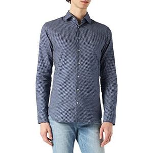 Seidensticker Herenshirt met kentkraag en hoog draagcomfort – X-slim fit – lange mouwen – paisley businesshemd