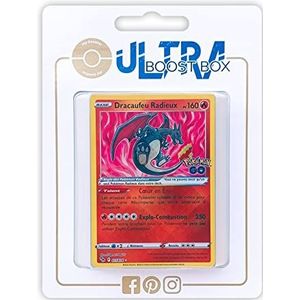 Dracaufeu Radieux (Radiant Charizard) 11/78 - Ultraboost X Epée et Bouclier 10.5 Pokémon GO - Doos met 10 Franse Pokemon kaarten