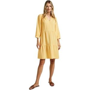 STREET ONE - Volantjurk - Dark Buttercream Yellow - Tuniekstijl
