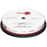 Primeon DVD-R, BD-R, CD-R BD-R Maagd (10 discs) 25 GB wit