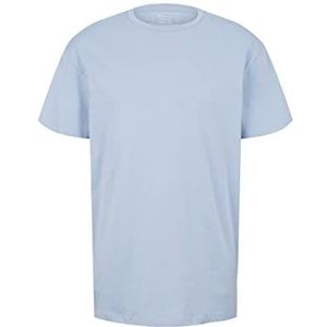TOM TAILOR Denim Uomini T-shirt met backprint 1033032, 11486 - Brunnera Blue, XL