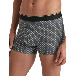 CALIDA Katoenen stretch boxershorts voor heren, met elastische tailleband, antraciet, 46-48