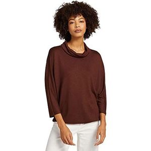 TOM TAILOR Dames Coltrui met patroon 1028827, 28388 - Earth Brown Melange, L