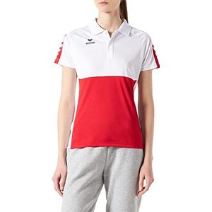 Erima Dames Six Wings Sport Poloshirt, rood/wit, 34