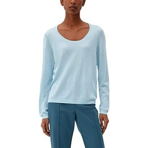 s.Oliver BLACK LABEL Gebreide damestrui met glittergaren, blauw, 32 NL