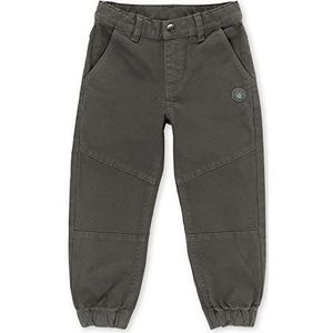 Sigikid Mini-broek voor jongens, van biologisch katoen, vrijetijdsbroek, grijs/geweven broek, maatpassend