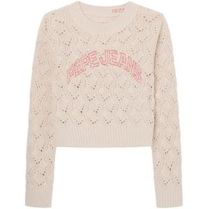 Pepe Jeans Nabila Knitwear Meisjes, beige (Antiek Lace Beige), 8 jaar, beige (antiek kant beige), 8 Jaren