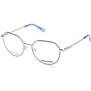 Skechers Damesbril, Blauw (Shiny Blue), 52/17/140
