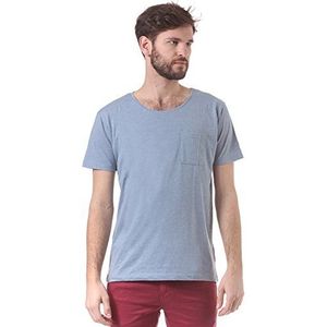 Selected Homme Jeans Dave Noos C Boothals T-shirt met korte mouwen voor heren, Blauw (Faded Denim), XL (Fabrikant maat:XXL)