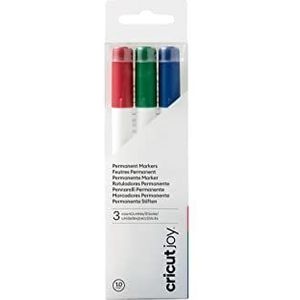 Cricut Joy Permanent Markers | Rood, Groen & Blauw | 3-pack | Voor gebruik Joy