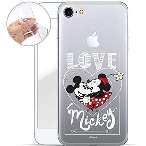 Finoo Phone Case geschikt voor 7/8 - Disney Phone Case met motief en optimale bescherming TPU Silicone Case Cover beschermhoes - Mickey Mouse Love