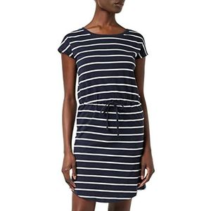 ONLY NOS 15153021 ONLMAY LIFE S/S DRESS dames,Stripes:thin Stripe Cloud Dancer Blue Mirage,L