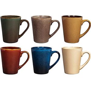 H&h set 6 mug tierra assortite cc 300