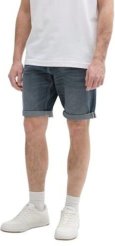 Tom Tailor - Josh - Bermuda - Effen - Katoenmix, Regular Rise, Slim Leg, 5-Pocketdesign