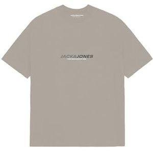 Jack & Jones Jcotarmac Branding Tee Ss Crew Neck Fst, Pure kasjmier, XS