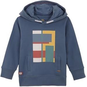 Gocco Sweatshirt met geometrische loodprint, Lood, 3-4 jaar