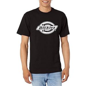 Dickies Heren Logo Zwaargewicht Ss Tee T-shirt, Zwart, M-3XL