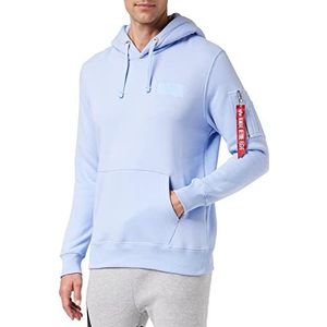 Alpha Industries Hoodie met rugprint voor heren Light Blue