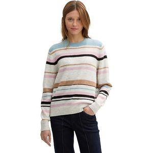 Gebreide Trui - Gestreept - Knitwear - Ronde Hals - Lange Mouwen