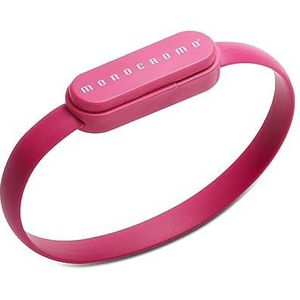 Pigna USB-armband, gegevensontvangst/-overdracht, effen, roze