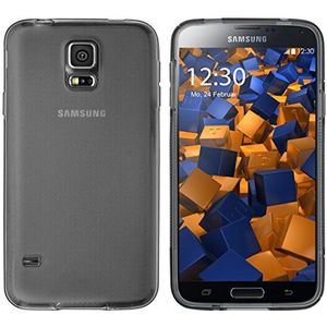 mumbi Hoes compatibel met Samsung Galaxy S5 / S5 Neo telefoonhoes telefoonhoes, transparant zwart