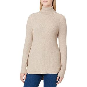 ONLY Dames ONLFIA Katia L/S Long R-Neck CC KNT trui, Mocha Meringue/Detail:W. Melange, XS