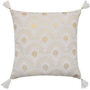 douceur d'intérieur, Afneembaar kussen (45 x 45 cm) Layoa, polykatoen, metallic bedrukt