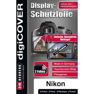 digiCOVER LCD Screen Protection Film voor Nikon Coolpix S31 (Pack van 2)