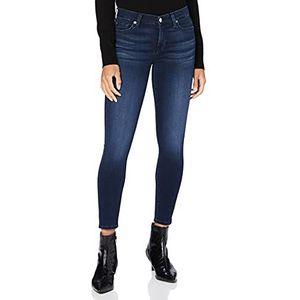 7 For All Mankind Dames The Crop Skinny Jeans, blauw (Dark Blue Uf)., 26W x 28L