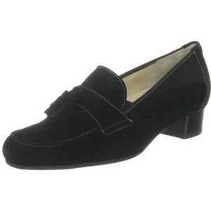 Hassia Dames Bologna, brede H-pumps, zwart zwart 0100, 42 EU Breed
