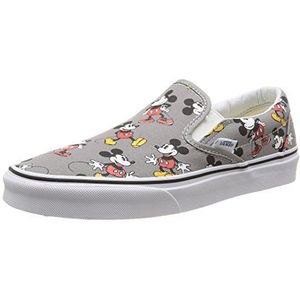 Vans U Classic Slip-on, sneakers voor volwassenen, uniseks, Multicolour Disney Mickey Mouse Frost Grijs, 45 EU