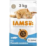IAMS Kattenvoer droog met vis - droogvoer voor katten van 1-6 jaar, 3 kg