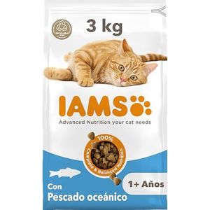 IAMS Kattenvoer droog met vis - droogvoer voor katten van 1-6 jaar, 3 kg