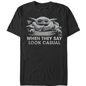 Star Wars: Mandalorian - Look Casual Unisex Crew neck T-Shirt Black L