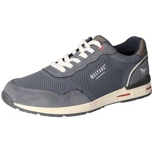 Mustang 4154-317 Sneakers voor heren, blauw, 45 EU