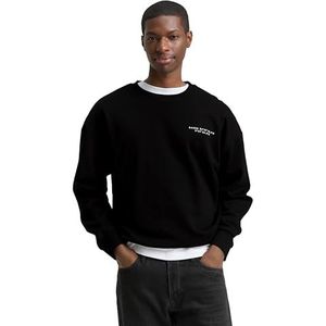 Tom Tailor Denim - Sweatshirt - Zwart - Met Belettering