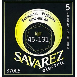 Savarez Snaren voor elektrische bas Hexagonal Explosion B70L5 5-String Light