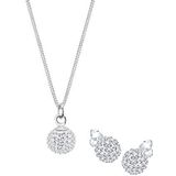 Elli Sieraden Set dames met kristal sterling in 925 sterling zilver