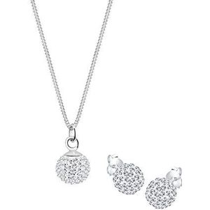 Elli Sieraden Set dames met kristal sterling in 925 sterling zilver