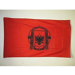 Albanese Koninkrijksvlag 1939-1944 90x60cm - Koninklijke vlag van Albanië 60 x 90 cm Koker voor as - AZ FLAG