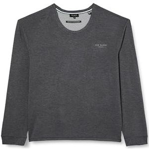 Ted Baker Supersoft Jersey Longsleeve Donkergrijs Marl, Donker Grijs Marl, S
