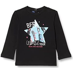 Chicco T-shirt met lange mouwen voor meisjes en meisjes, zwart., 12 Maanden