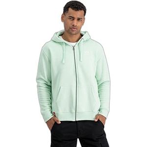 Alpha Industries Basic Zip Hoody SL Sweat met capuchon voor heren Mint