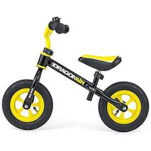 Milly Mally Dragon Air Loopfiets, 10 inch, glijbaan van 2 tot 5 jaar, zwart