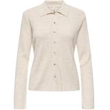 Onlthea - Vest - Polo Hals - Lange Mouwen - Knoopsluiting - Knit Fit