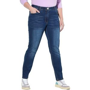 Ulla Popken Damesjeans, Mia Casual Pants, Denim Blauw, 32W / 32L