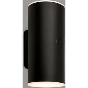 BRILONER - LED wandlamp oplaadbare batterij met touch, dimbaar in stappen, 15 min. timer, buitenlamp, wandlampen voor buiten, 15,5x7x8 cm (HxBxD), zwart