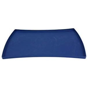 Dehner Premium hondenaccessoires, bakmat, ca. 48 x 30 x 1,5 cm, siliconen, blauw