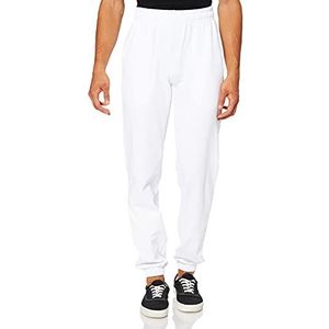 Build Your Brand Heren joggingbroek Basic sweatpants, sportbroek voor mannen verkrijgbaar in vele kleuren, maten XS - 7XL, wit, 4XL