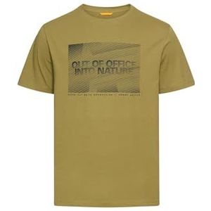 camel active - T-shirt - Mossteen - Duurzaam Biologisch Katoen